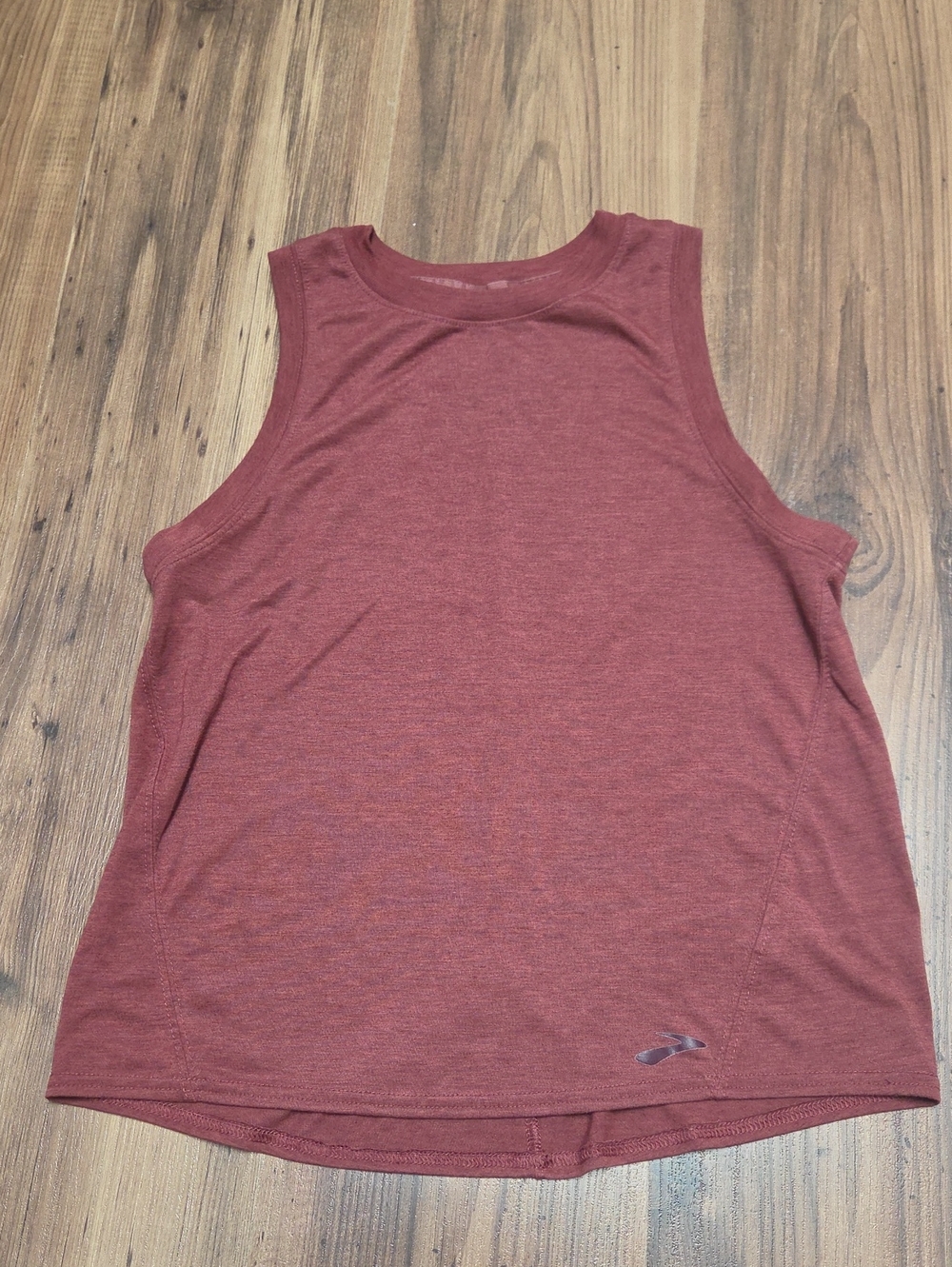 Brooks Heathered Rust Red Performance Tee